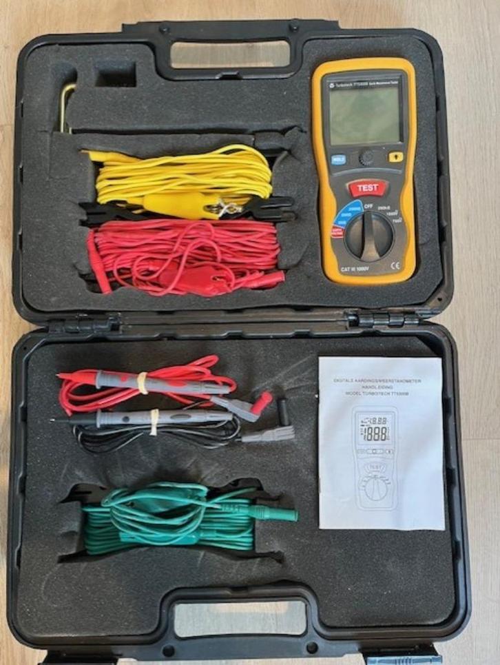 Aardingsmeter Turbotech TT5300B, Doe-het-zelf en Bouw, Meetapparatuur, Zo goed als nieuw, Multimeter, Ophalen