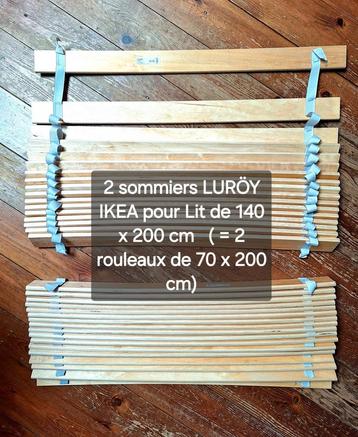 Lot de 2 Sommiers LURÖY IKEA (70 x 200 cm)