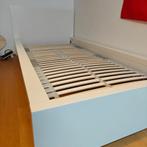 1 persoons bed, Ophalen, Gebruikt, 90 cm, Wit