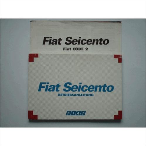 Fiat Seicento Instructieboekje 1998 #1 Duits, Autos : Divers, Modes d'emploi & Notices d'utilisation, Enlèvement ou Envoi