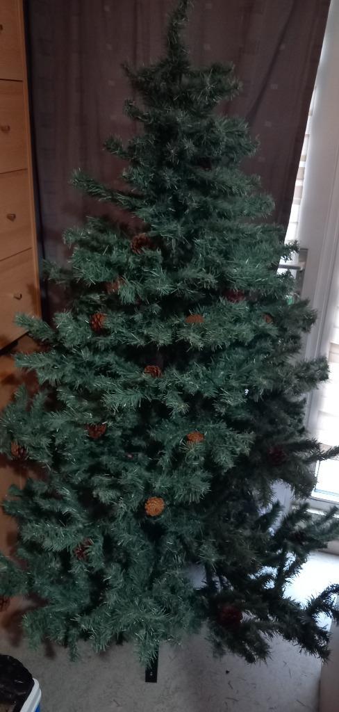 Sapin artificiel avec pommes de pin, Divers, Noël, Utilisé, Enlèvement