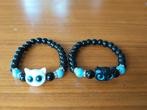 2 katten armbanden (wit en zwart), Ophalen of Verzenden, Nieuw, Wit