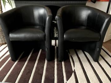 kuip stoelen, Huis en Inrichting, Ophalen, Gebruikt, Twee, Zwart