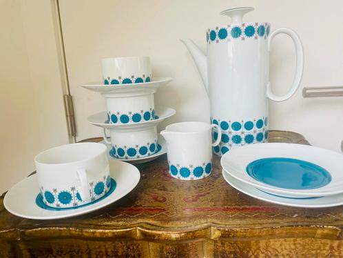 Vintage Thomas Germany koffieservies jaren 60, Huis en Inrichting, Keuken | Servies, Zo goed als nieuw, Bord(en), Porselein, Ophalen