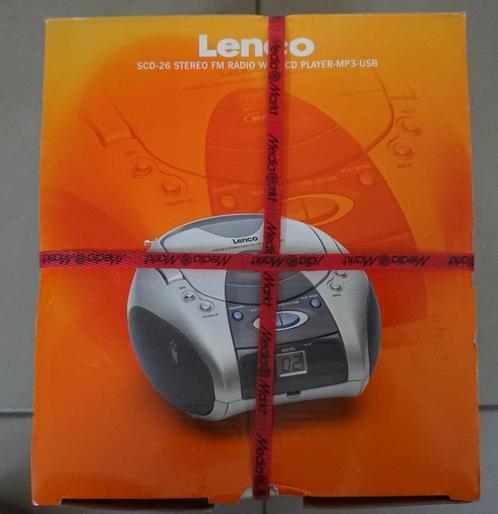 Radio FM stéréo Lenco avec lecteur CD - MP3-USB (nouveau dan, TV, Hi-fi & Vidéo, Radios, Neuf, Radio, Avec lecteur de CD, Enlèvement ou Envoi