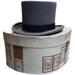 Borsalino hoge hoed maat 58, Hoed, Ophalen of Verzenden, Borsalino, Gedragen