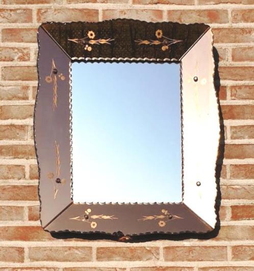 Rechthoekige spiegel in Venetiaanse stijl - midden 20e eeuw, Antiek en Kunst, Antiek | Spiegels, Rechthoekig, Ophalen