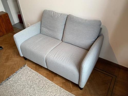 grijze Ikea zetel 2 personen, Huis en Inrichting, Zetels | Zetels, Zo goed als nieuw, Rechte bank, Tweepersoons, Minder dan 150 cm