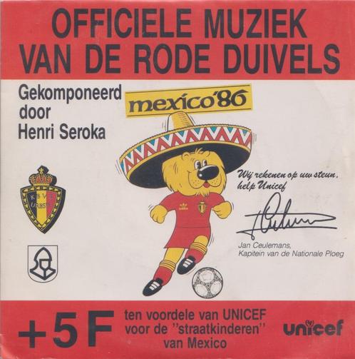 Henri Seroka – Officiele muziek v/d Rode Duivels – Mexico 86, CD & DVD, Vinyles Singles, Utilisé, Single, En néerlandais, 7 pouces
