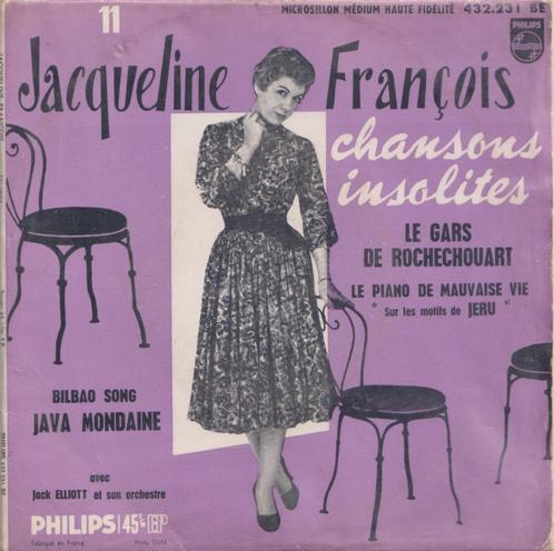 Jacqueline François – Le gars de Rochechouart / Jave Mondain, Cd's en Dvd's, Vinyl Singles, Gebruikt, EP, Pop, 7 inch, Ophalen of Verzenden