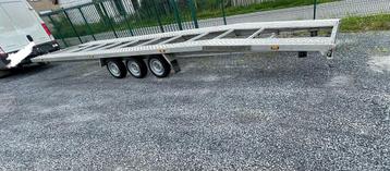 3-assige platte aanhangwagen 8m50/2m15, 3500 kg (670 kg)