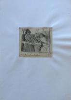 GEORGES VAN ZEVENBERGHEN / LE BALCON / ORIGINEEL / 43x30cm, Antiquités & Art, Art | Peinture | Moderne, Enlèvement ou Envoi