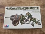 Tamiya German 3.7cm Anti-tankGun Pak35/36 1/35, Hobby en Vrije tijd, 1:32 tot 1:50, Overige typen, Nieuw, Ophalen of Verzenden