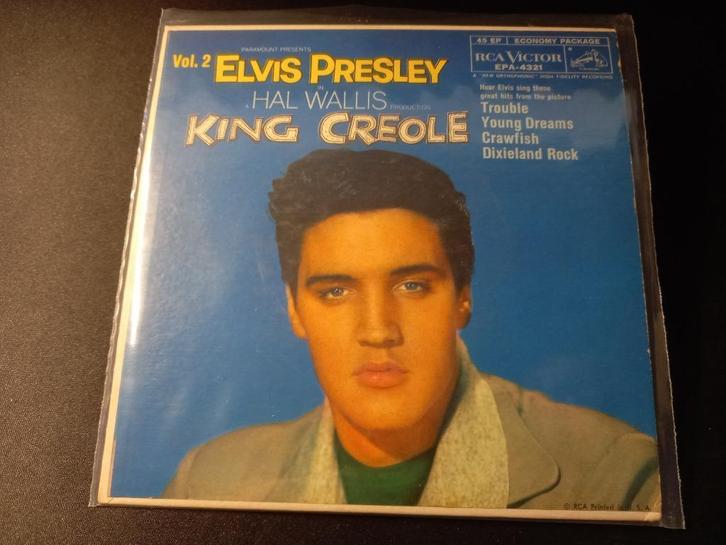 Elvis Presley ‎– King Creole Vol. 2 ' Ep = Als nieuw !, Cd's en Dvd's, Vinyl Singles, Zo goed als nieuw, EP, Overige genres, 7 inch