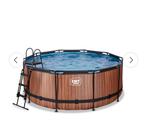 Zwembad 360 x 122 cm met filter, stofzuiger en ladder, Rond, 300 cm of meer, Zo goed als nieuw, Opzetzwembad