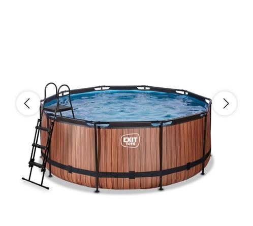 Zwembad 360 x 122 cm met filter, stofzuiger en ladder, Tuin en Terras, Zwembaden, Zo goed als nieuw, Opzetzwembad, 120 cm of meer