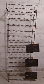 Vintage metalen wijnrek Rigidex - smal en hoog - 75 fl., Ophalen, Gebruikt, 25 flessen of meer, Metaal