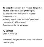 Acquisition d'un restaurant de cuisine franco-belge — Deurne