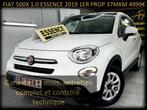 FIAT 500X 1.0 ESSENCE 120 37MKM‼️GARANTIE 1 AN CTOK‼️, Voorwielaandrijving, Monovolume, 4 cilinders, Wit