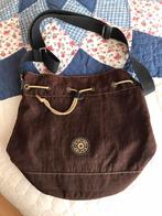 Sac bandoulière Kipling fond oval 20/25cm 34H37large, Comme neuf, Brun, Kipling