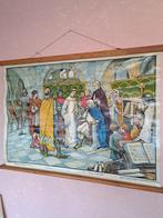 Schoolplaat - Van Offel - De beschaving...Karel de Groote, Ophalen of Verzenden, Geschiedenis