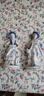Deux belles statuettes (couple) faïence, Ophalen of Verzenden