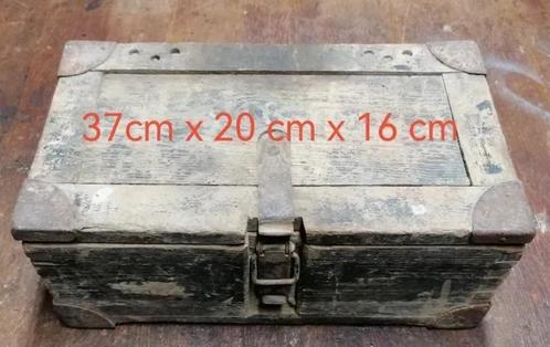 WO2 Karl FH18 Duitse militaire houten kist, Verzamelen, Militaria | Tweede Wereldoorlog, Verzenden