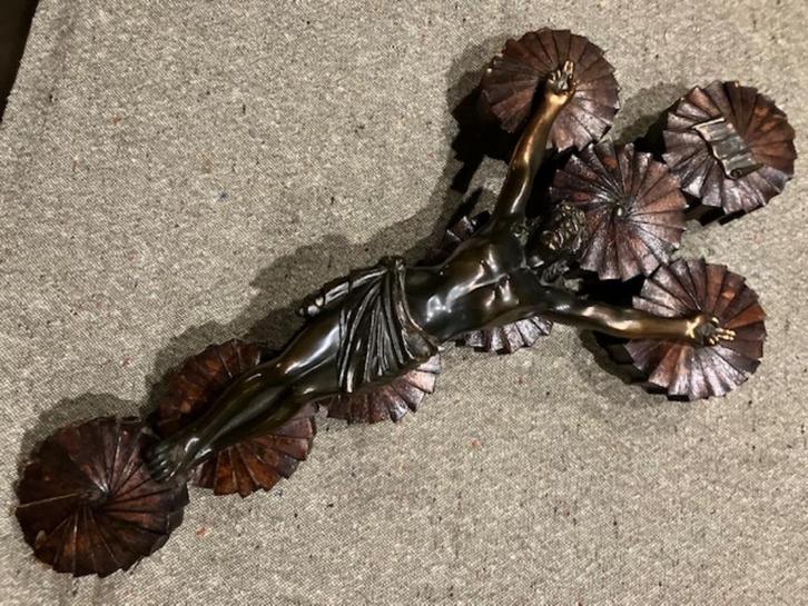 KRUISBEELD CRUCIFIX HEEL OUD VAN LUCIFERDOOSJES, Antiek en Kunst, Antiek | Religieuze voorwerpen, Ophalen of Verzenden