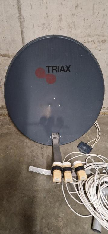 Antenne parabolique Triax + accessoires, Enlèvement, Utilisé, Antenne (parabolique), Autres marques