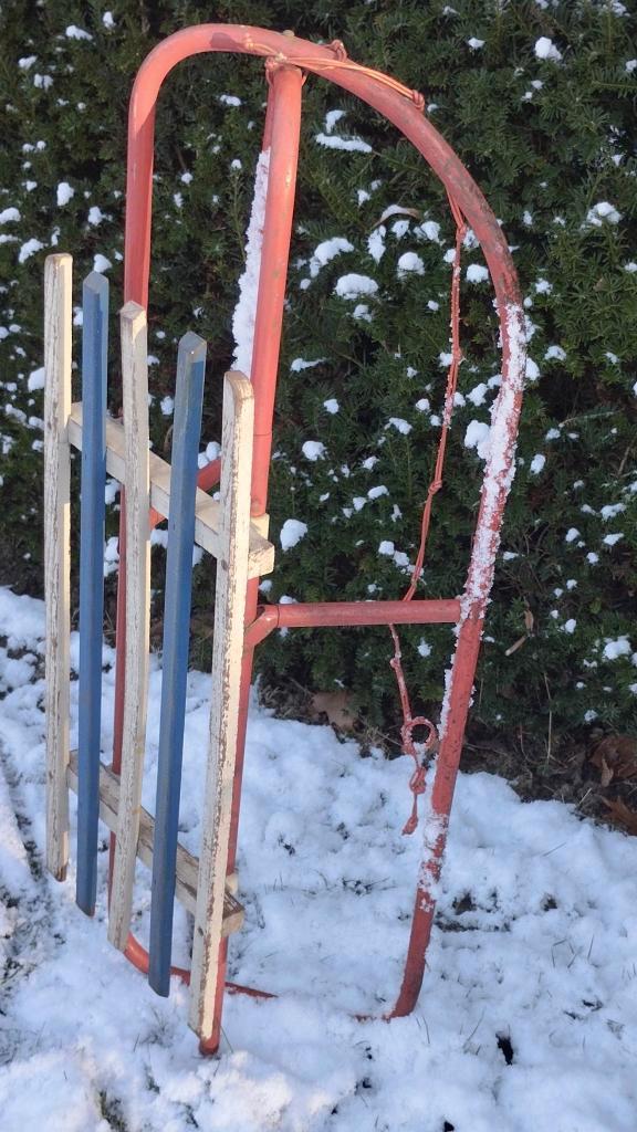 Luge Traineau PLIABLE  FINA Vintage, Collections, Marques & Objets publicitaires, Utilisé, Autres types, Enlèvement