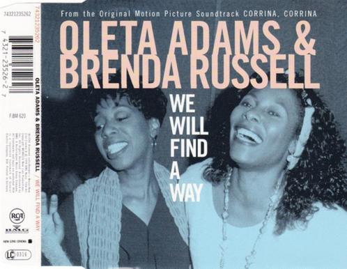OLETA ADAMS & BRENDA RUSSEL - WE WILL FIND A WAY CD SINGLE, Cd's en Dvd's, Cd Singles, Gebruikt, R&B en Soul, 1 single, Maxi-single
