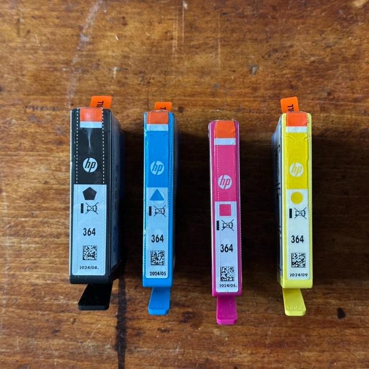Pak van 4 HP 364 inktpatronen, Computers en Software, Printerbenodigdheden, Nieuw, Cartridge, Ophalen of Verzenden