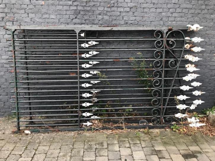 zwarte smeedijzeren poort, Doe-het-zelf en Bouw, Overige Doe-Het-Zelf en Bouw, Gebruikt, Ophalen