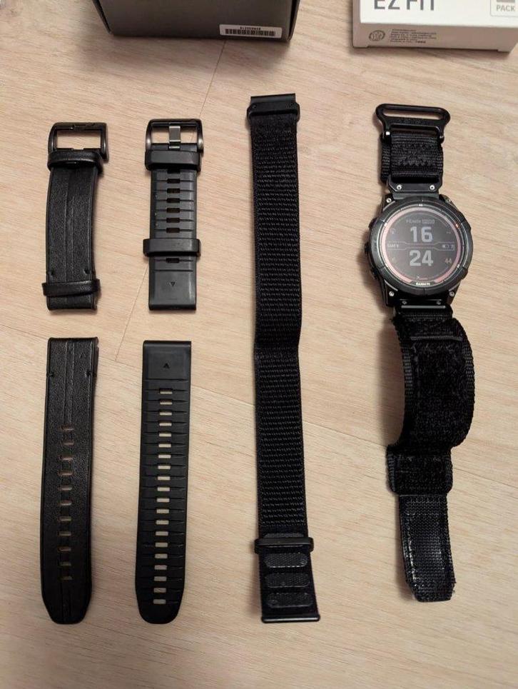 Montre Garmin Fenix 7 pro Solar, Handtassen en Accessoires, Sporthorloges, Zo goed als nieuw, Zwart, Afstand, Calorieverbanding