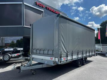 Remorque plateforme Hapert Azure H-2 3500 kg avec auvent et, Enlèvement, Véhicule ou Remorque