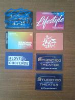 6x betaalkaarten oa. Gent Jazz - Beach Festival ..., Ophalen of Verzenden, Gebruikt