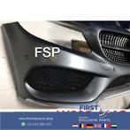 W205 AMG Voorbumper compleet Mercedes C Klasse bumper 2014-2, Gebruikt, Voor, Mercedes-Benz, Ophalen of Verzenden