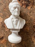 Richard WAGNER buste albast klein wit 16 cm, Enlèvement ou Envoi