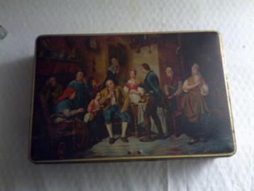 Vintage blik beschikbaar voor biedingen