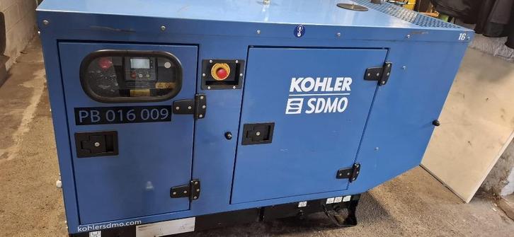 Groupe électrogène, Doe-het-zelf en Bouw, Aggregaten, Zo goed als nieuw, Dieselolie, 10 tot 30 kVA, Geluidgedempt, Ophalen