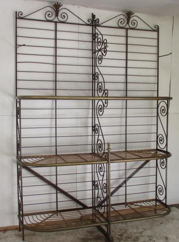 oud antiek Frans broodrek etagere boulangerie ijzer en koper, Antiek en Kunst, Curiosa en Brocante, Ophalen