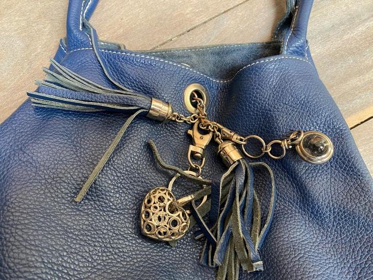 Sac seau cuir bleu grainé, 30cm réversible daim, Bijoux, Sacs & Beauté, Sacs | Sacs Femme, Utilisé, Autres types, Bleu, Envoi