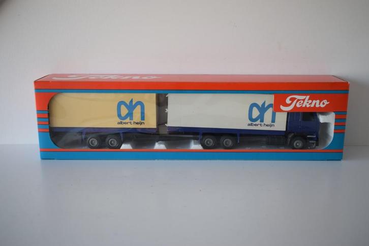 TE KOOP TEKNO SCANIA 142H ALBERT HEIJN, Hobby en Vrije tijd, Modelauto's | 1:50, Zo goed als nieuw, Bus of Vrachtwagen, Tekno