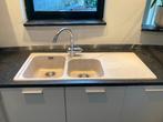 spoelbak (fragranite Franke)  met mengkraan & toebehoren, Huis en Inrichting, Keuken | Keukenelementen, Ophalen, Gebruikt, 100 tot 150 cm