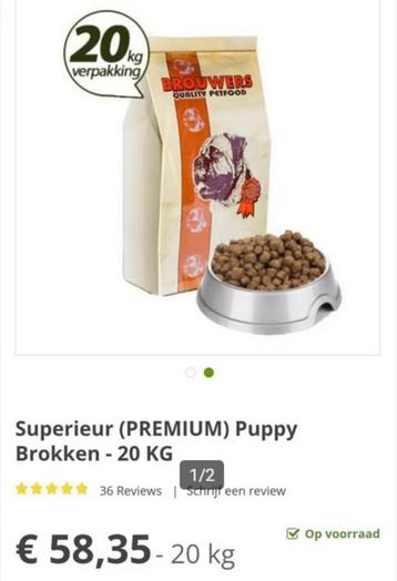 Ongeopende zakken puppybrokken met 30% korting! beschikbaar voor biedingen