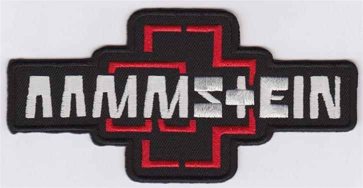 Rammstein stoffen opstrijk patch embleem #1, Verzamelen, Muziek, Artiesten en Beroemdheden, Nieuw, Kleding, Verzenden