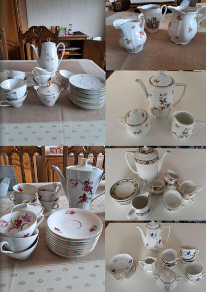 Aanbod antieke koffieserviezen porselein, Antiek en Kunst, Antiek | Porselein, Ophalen