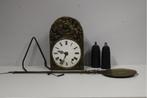 Antiek Franse Comtoise Klok met Pendule & Gewichten