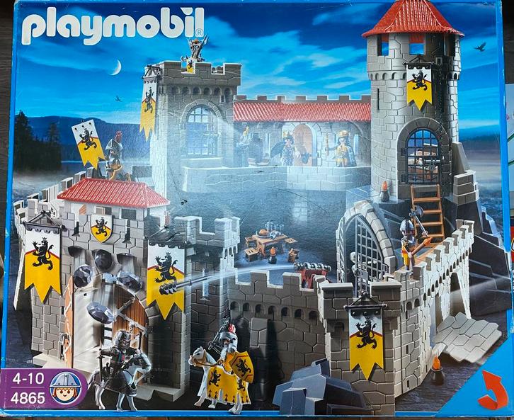 Playmobil ridders  4865 + 4868+4874+6004+4752+9096, Kinderen en Baby's, Speelgoed | Playmobil, Zo goed als nieuw, Complete set