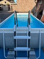 Zwembad intex 400x200x100 met toebehoren, Ophalen, Zo goed als nieuw